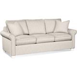 Braxton Culler Park Lane 81" Rolled Arm Sofa w/ Reversible Cushions in White/Brown | 36 H x 81 W x 37 D in | Wayfair 759-011/0884-91/FROSTWHITE