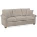 Braxton Culler Park Lane 55" Rolled Arm Sofa Bed w/ Reversible Cushions in Gray/White/Brown | 36 H x 81 W x 37 D in | Wayfair