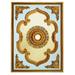 Artistry Lighting Leaf Center Rectangle Ceiling Medallion, Fiberglass in White | 2.5 H x 79 W x 55 D in | Wayfair ART1216-F-075