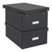 Bigso Collapsible Storage Box in Black | 6.4 H x 15.4 W x 11.3 D in | Wayfair 887145641