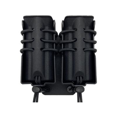 Wilder Tactical Evolution Universal Double Pistol Magazine Pouch MOLLE Mount UAB Molle Clip Black EVODUPBKM