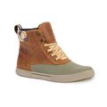 Xtratuf Leather Ankle Deck Boot Lace Shoe - Men's Cathay Spice/Burnt Olive/Duck Camo 7.5 LAL-700-ORG-075