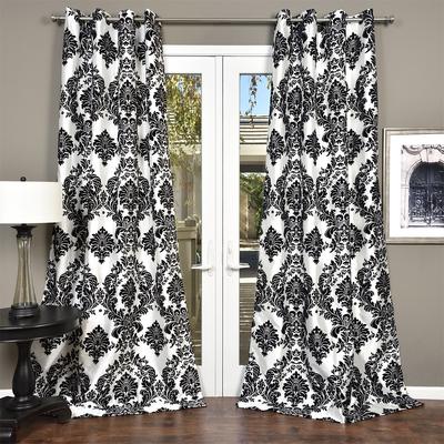 Silver Orchid Lucille Venetian Grommet Top 84-inch Curtain Panel - 55 x 84 - 55 x 84