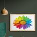 East Urban Home Ambesonne Flower Wall Art w/ Frame, Rainbow Colored Sunflower Or Daisy Spring Inspired Image Hippie Style Modern Design | Wayfair