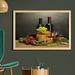 East Urban Home Ambesonne Winery Wall Art w/ Frame, Cask Bottles & Glasses Of Wine & Ripe Grapes On Wooden Table Picture Print | Wayfair