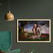 East Urban Home Ambesonne Fantasy Wall Art w/ Frame, Redhead w/ Wings Holding A Butterfly Catcher Lantern Surrounded By Poppies | Wayfair