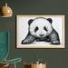 East Urban Home Ambesonne Panda Wall Art w/ Frame, Panda Bear Illustration Sketch Style Art Nature Wild Animals Theme | Wayfair
