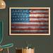 East Urban Home Ambesonne USA Wall Art w/ Frame, July Independence Day Weathered Antique Wooden Looking National Celebration Image | Wayfair