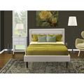 Andover Mills™ Fransen Upholstered Platform 2 Piece Bedroom Set Upholstered in Gray | 41.3 H x 59 W x 84 D in | Wayfair
