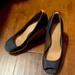 Coach Shoes | Coach Milan Denim Wedge Heel | Color: Blue | Size: 8