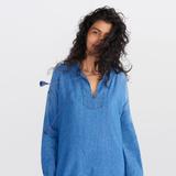 Madewell Dresses | Madewell Denim Artiste Tunic Dress Pocket Xs | Color: Blue | Size: Xs