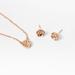 Coach Jewelry | Coach Open Circle Necklace And Tea Rose Stud Set | Color: Gold | Size: Os