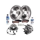 2000-2006 GMC Yukon XL 1500 Front Brake Pad and Rotor and Wheel Hub Kit - Detroit Axle