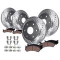 2001-2004 GMC Sierra 1500 Front and Rear Brake Pad and Rotor Kit - Detroit Axle