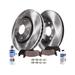 1997-1999 Ford F150 Front Brake Pad and Rotor Kit - Detroit Axle