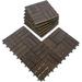 MCombo Interlocking Deck Tiles 12" x 12" 10Pcs, Acacia Wood IN01/02/03 - N/A