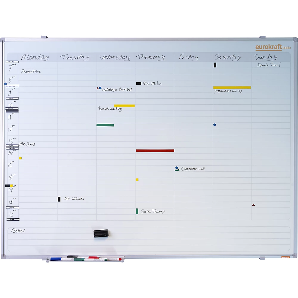 Planning hebdomadaire, neutre eurokraft basic