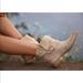 Michael Kors Shoes | Michael Kors Walton Ankle Boot, Bone Suede, Size 6 | Color: Cream/Tan | Size: 6