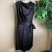 J. Crew Dresses | J. Crew 365 Sheath Black Dress Attached Scarf Sz 4 | Color: Black | Size: 4