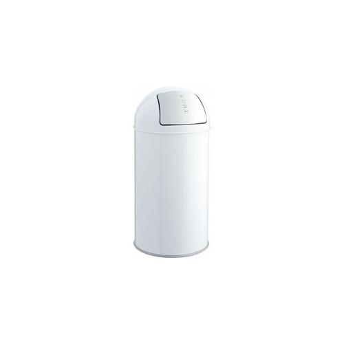 Push-Abfallbehälter | 50 l | Weiß Helit Abfallbehälter für Büro Abfallbehälter - Farbe