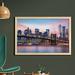 East Urban Home Ambesonne New York Wall Art w/ Frame, Brooklyn Bridge & Lower Manhattan Skyline Under Pink Sunrise Long Exposure Art Image | Wayfair