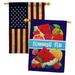 Breeze Decor Summer Fun 2-Sided Polyester 40 H x 28 W House Flag in Blue/Red | 40 H x 28 W in | Wayfair BD-SU-HP-106061-IP-BOAA-D-IM10-BD