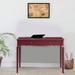 Alcott Hill® Gwenael Solid Wood Desk Wood in Red | 42 W x 19 D in | Wayfair 603CEB0B8AFC41A7ABB0EE1B3198010C