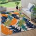 Blue/Green 60 x 0.23 in Area Rug - Beachcrest Home™ Hernandez Floral Indoor & Outdoor Area Rug, Polypropylene | 60 W x 0.23 D in | Wayfair