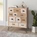 Mistana™ Faulk 11 Drawer Apothecary Accent Chest Wood in Brown/White | 33.5 H x 27.6 W x 13.9 D in | Wayfair F63B79038F974A978C9F12AE32392BC9