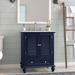 Sand & Stable™ Olympia 30" Single Bathroom Vanity Set Wood/Marble in Blue | 36 H x 30 W x 22 D in | Wayfair 6647461D15824113938D724610A16F80