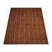 Brown/Yellow 96 x 0.75 in Area Rug - Foundry Select Geometric Hand-Knotted Silk Brown Gold Area Rug Silk | 96 W x 0.75 D in | Wayfair