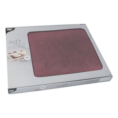 Papstar 100 Tischsets 30x40 cm einfarbig »soft collection« rot, 40 cm