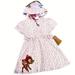 Disney Dresses | New Disney Dress Bambi Thumper Upf50 Bows Ears Hoodie 4t | Color: Brown/White | Size: 4tg