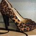 Nine West Shoes | Nib Nine West Leopard Print Open Toe Pumps 6.5 | Color: Black/Brown | Size: 6.5