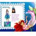 Disney Costumes | Disney Mermaid Ariel Deluxe Prestige Girls Costume , Gloves /Purse & Tiara 4-6x | Color: Blue/White | Size: Childs Girls Size 4-6x