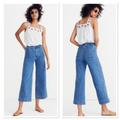 Madewell Jeans | Emmett Wide-Leg Crop Jeans In Rosalie Wash | Color: Blue | Size: 25
