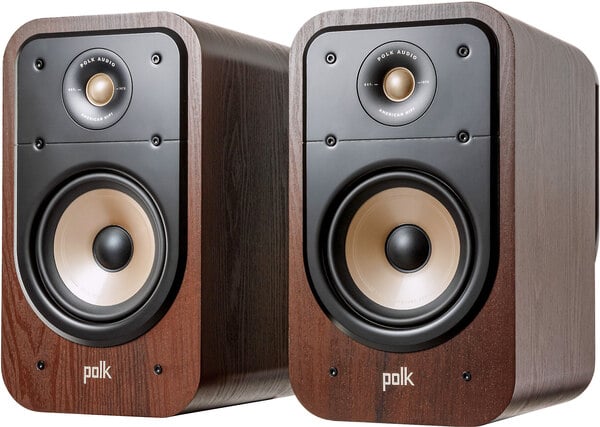 Polk Sig Elite ES20 walnut pr bookshelf speakers