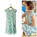 J. Crew Dresses | J Crew Mercantile Faux Wrap Blue Rose Floral Dress | Color: Blue/Red | Size: 00