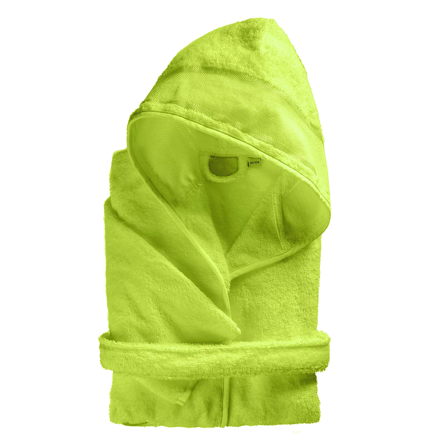 buttinette Peignoir éponge à broder, citron vert