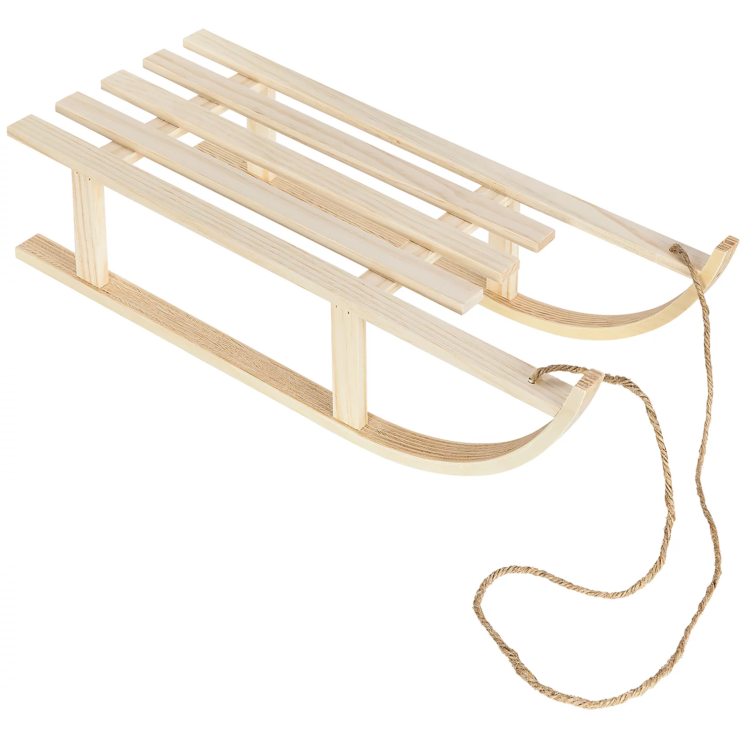 Petite luge déco, en bois, 53,5 x 21 x 12 cm