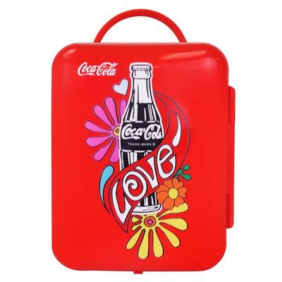 Coca-Cola 4 lit cooler with 1971 LOVE Graphic, Red