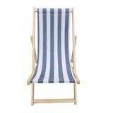 populus wood sling chair blue Stripe Broad blue Stripe