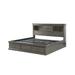ACME Louis Philippe III Queen Bed with Storage in Dark Gray