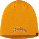 Men's '47 Gold Los Angeles Chargers Secondary Logo Knit Beanie