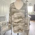 American Eagle Outfitters Tops | American Eagle Super Soft Camo Thermal Top | Color: Tan | Size: Xs