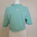 Adidas Tops | Adidas Short Sleeve Crop Sweatshirt L | Color: Green | Size: L