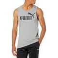 PUMA Men's Essentials Tank B&T T-Shirt, Medium Gray Heather, XXL