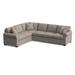 Gray/White/Brown Sectional - Braxton Culler Bedford 117" Wide Corner Sectional Other Performance Fabrics | 38 H x 117 W x 94 D in | Wayfair