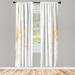 East Urban Home Microfiber Floral Semi-Sheer Rod Pocket Curtain Panels Microfiber in Yellow | 63 H in | Wayfair 6CFA2B929F814F1499E14AC07058E4F8