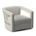Barrel Chair - Bernhardt Alana 32.5" Wide Swivel Barrel Chair Wood/Fabric in Brown | 29 H x 32.5 W x 33 D in | Wayfair N1118S_5555-000_1Brass